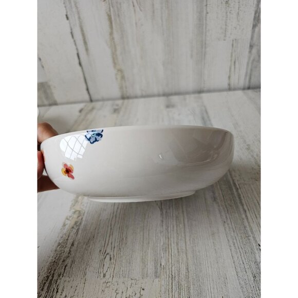 Pier 1 flower Bohemian serving a bowl platter salad ironstone spring - Picture 4 of 7